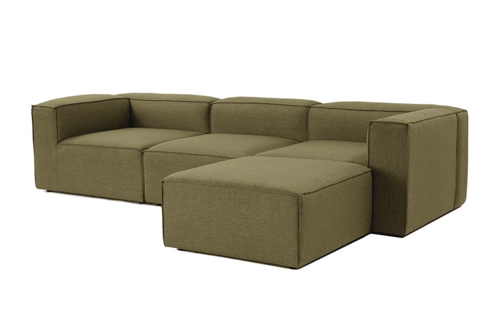 Atelier Del Sofa Sofá Esquinero Verde 296x185x66 cm